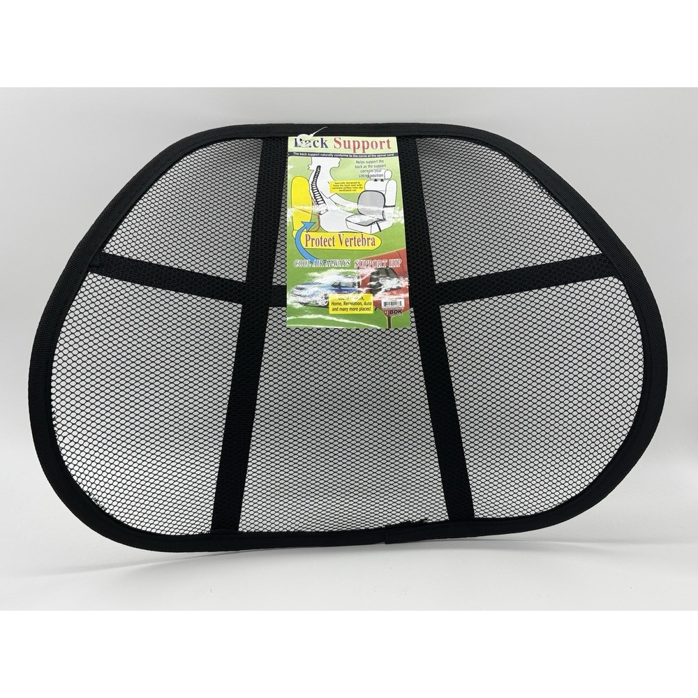 BDK Mesh Lumbar Backโ Support for Office Chair & Car Seat Item 4088 Black BULK
